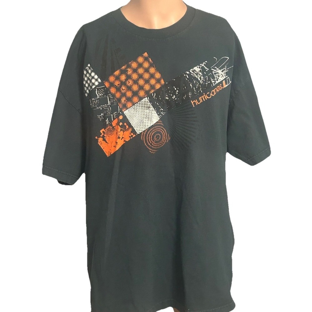 Miami Hurricanes Team Champs T-Shirt‎ Mens XL Green University of Miami NCAA